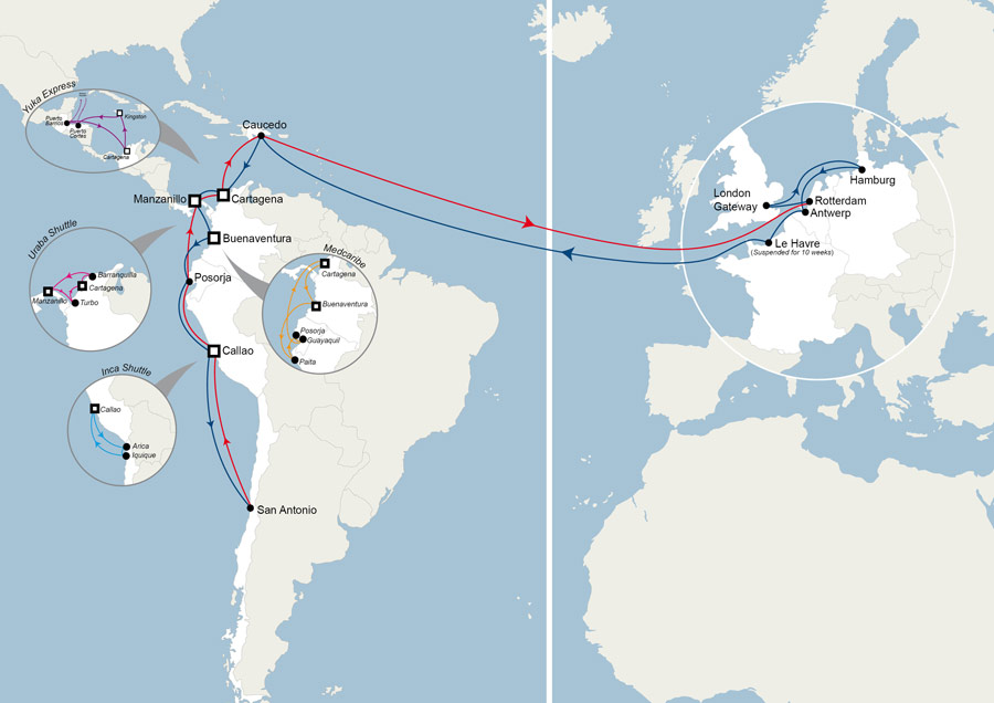Cma CGM has made adjustments to the EUROSAL route