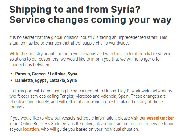 Maersk Announcement