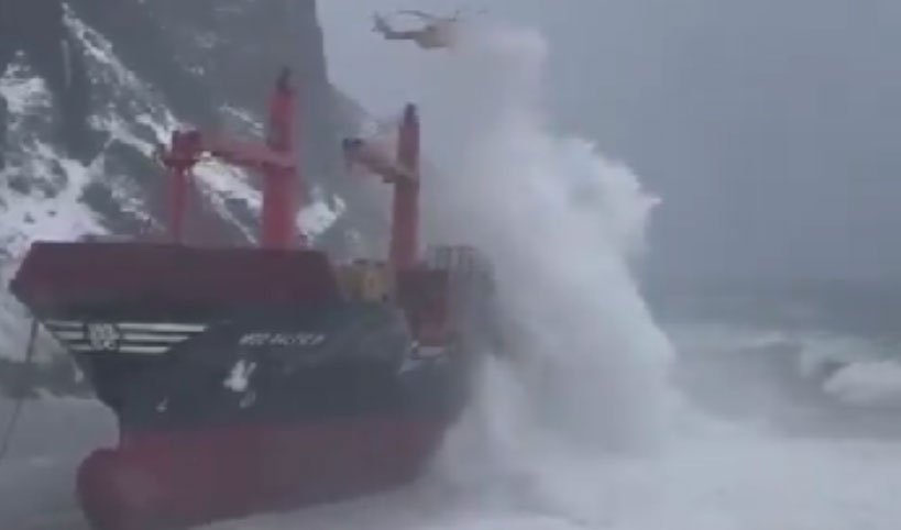 MSC Baltic III salvage site 2
