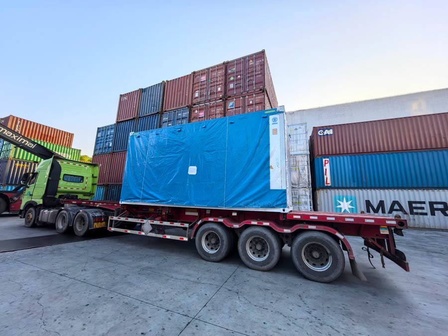Overweight Energy storage container export